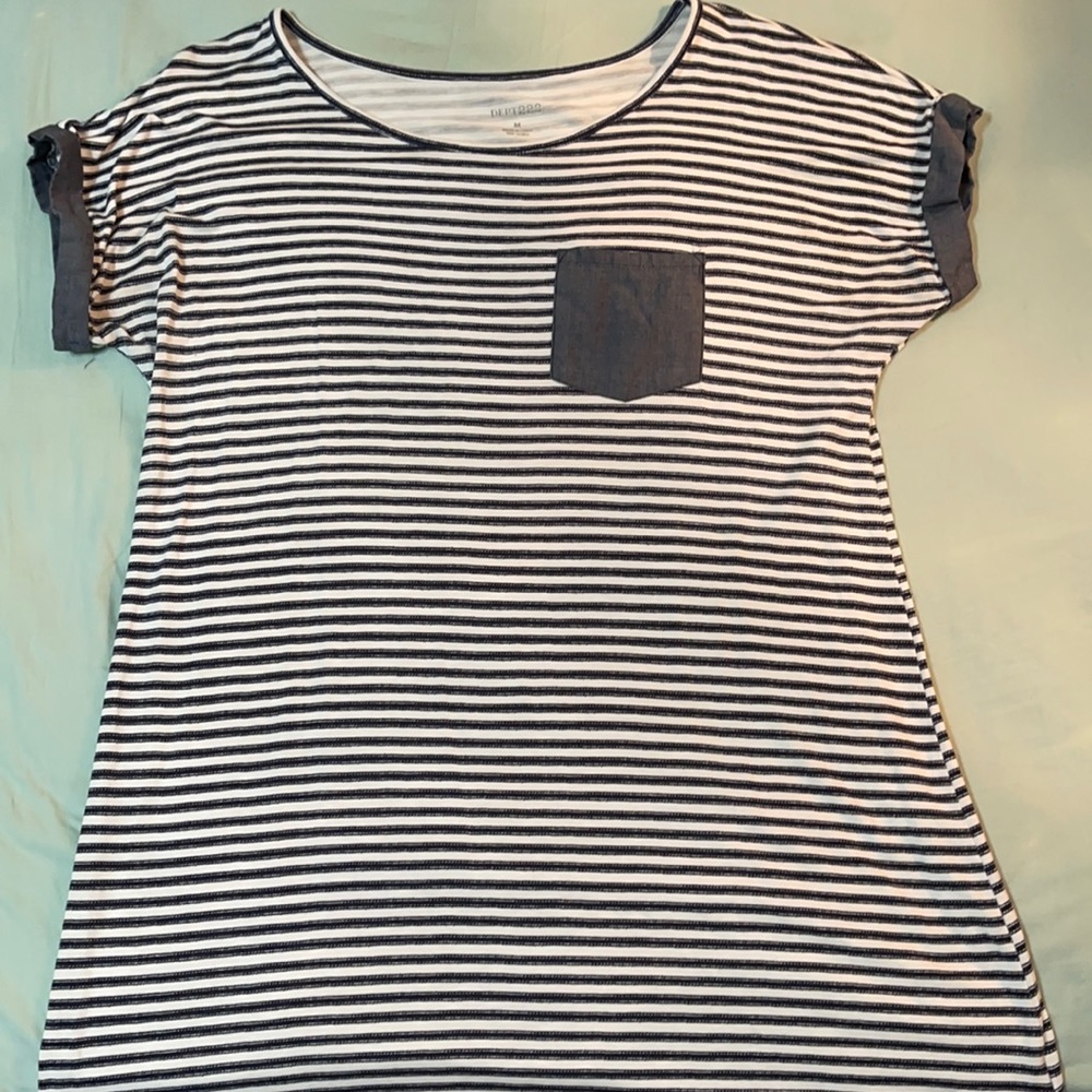 Dept 222 Blue Stripe Dress Size M